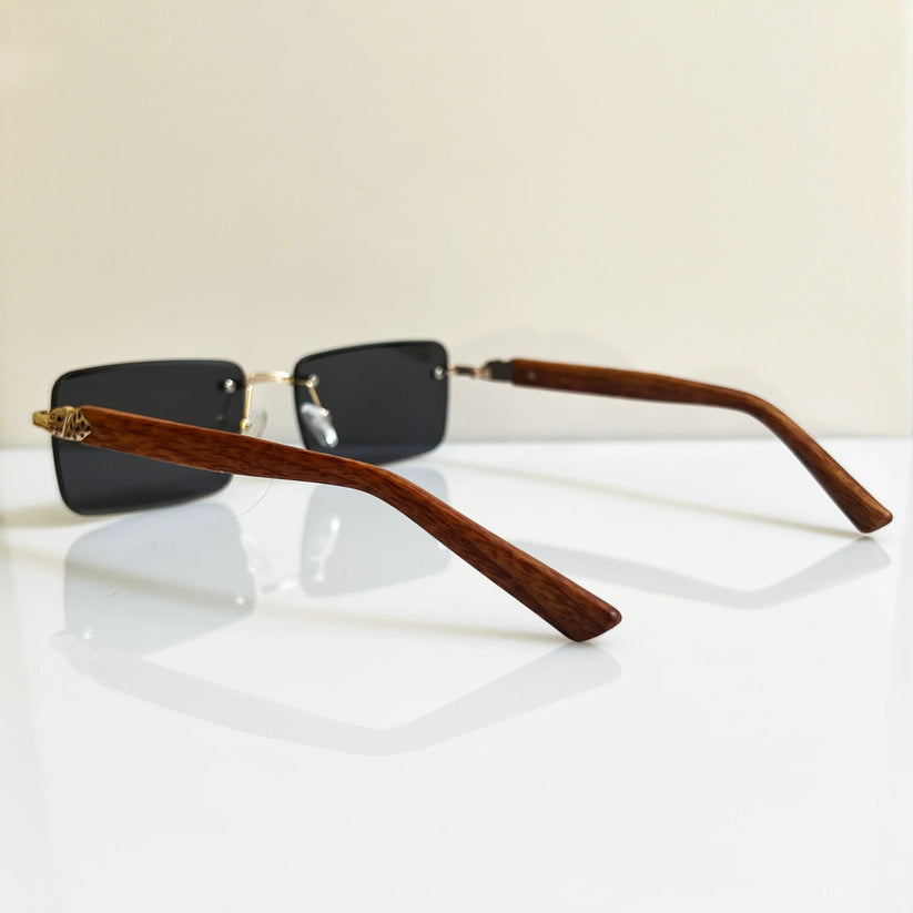 Rimless Leopard Sunglasses