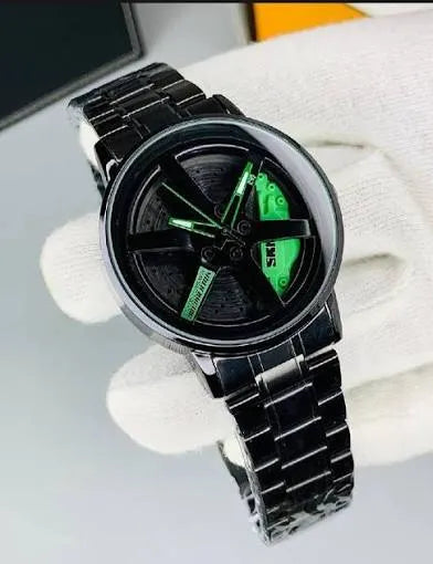 Move wheel Waterproof Stainless Watch